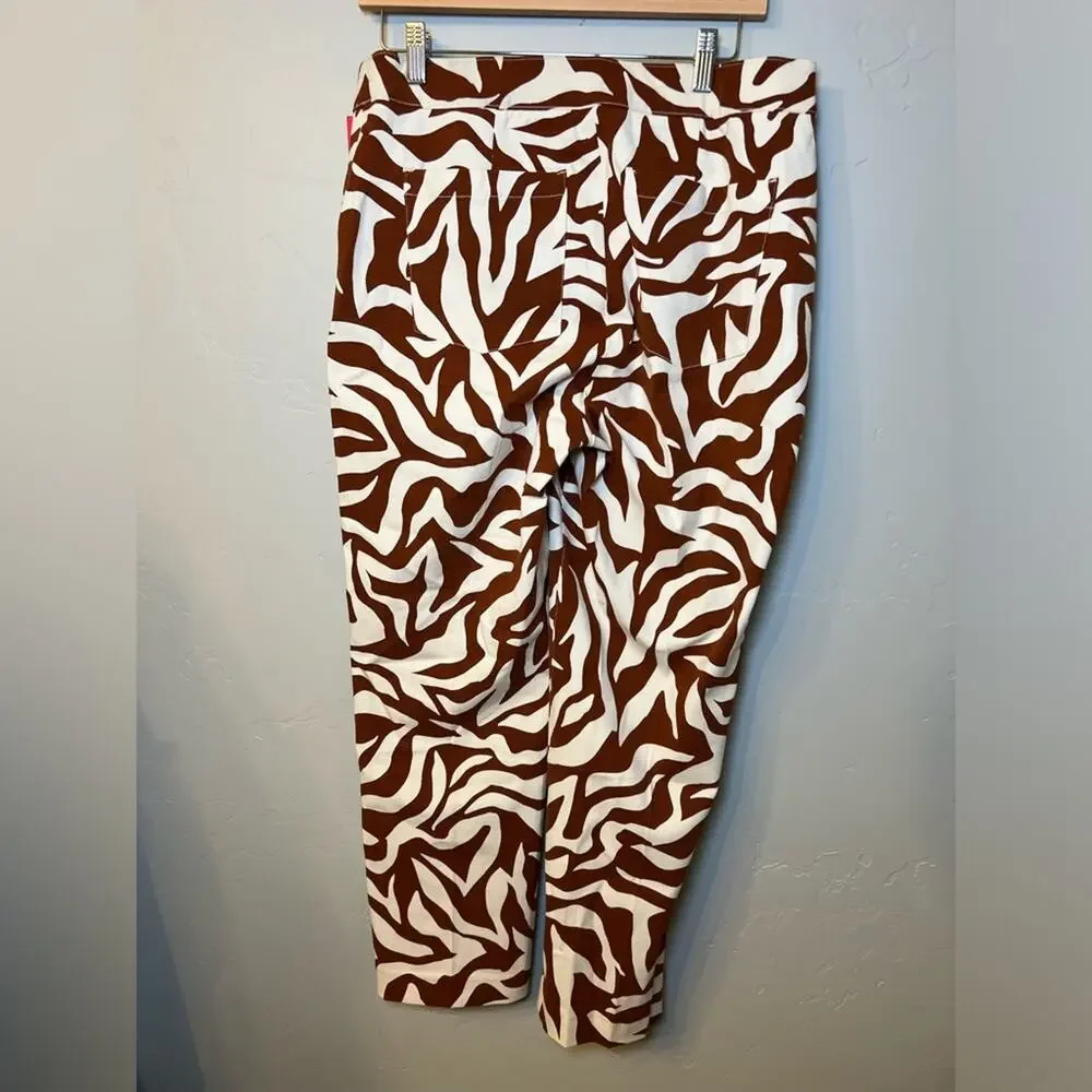 NWT Spanx On-the-Go Printed Ankle Slim Straight Pant - Picture 5 of 10